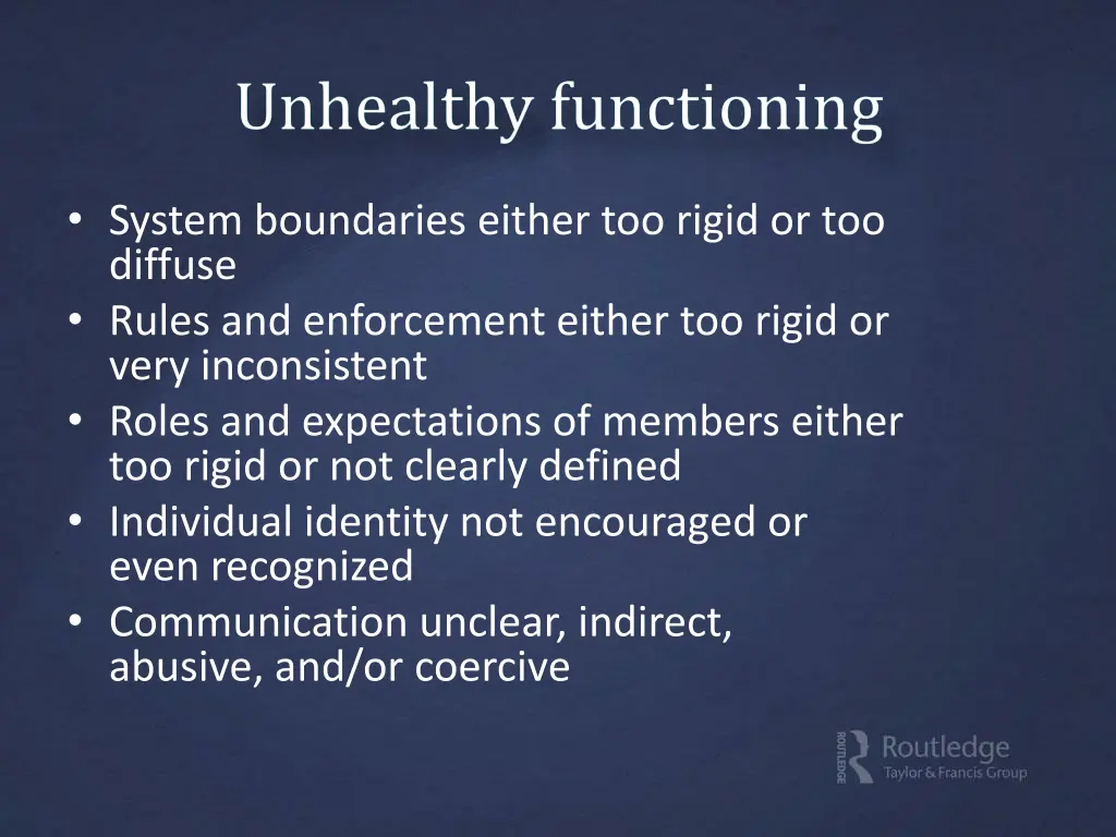 system boundaries either too rigid or too diffuse