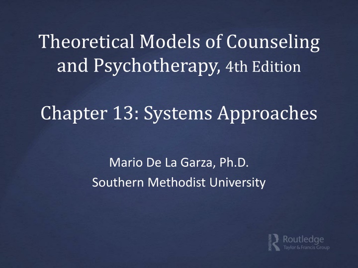 theoretical models of counseling