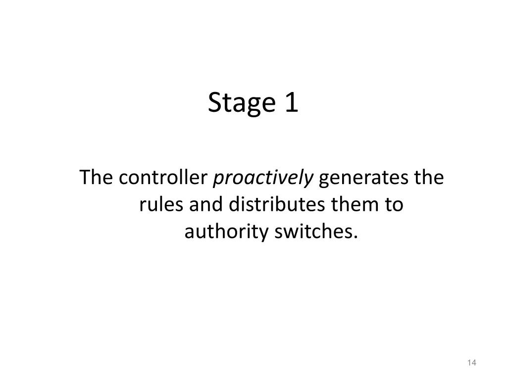 stage 1