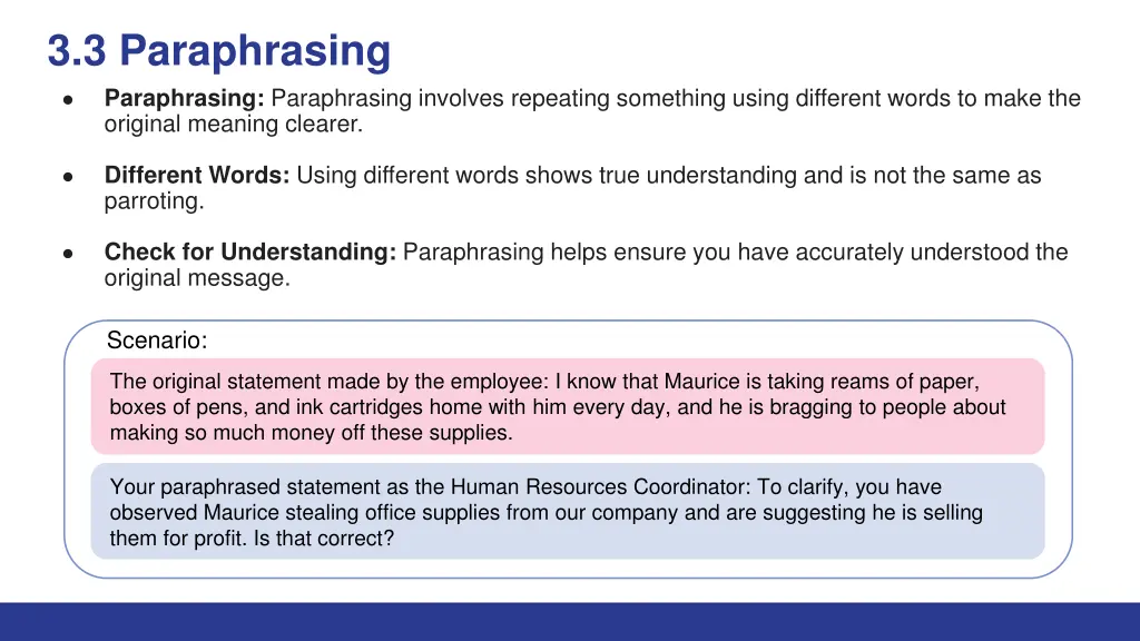 3 3 paraphrasing paraphrasing paraphrasing