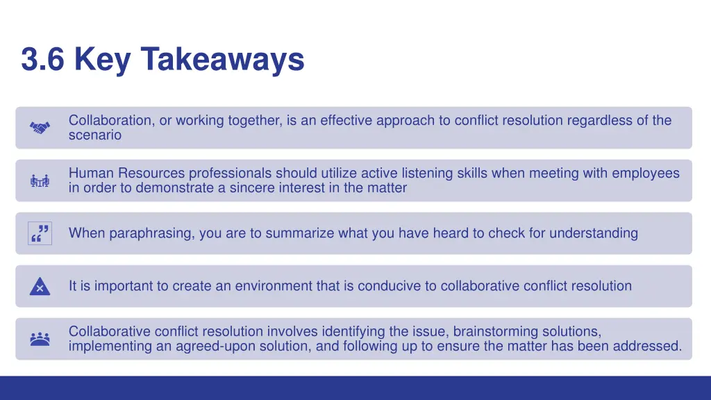 3 6 key takeaways