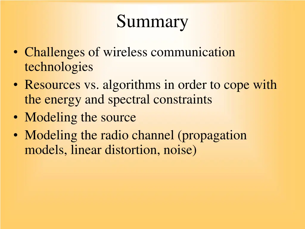 summary