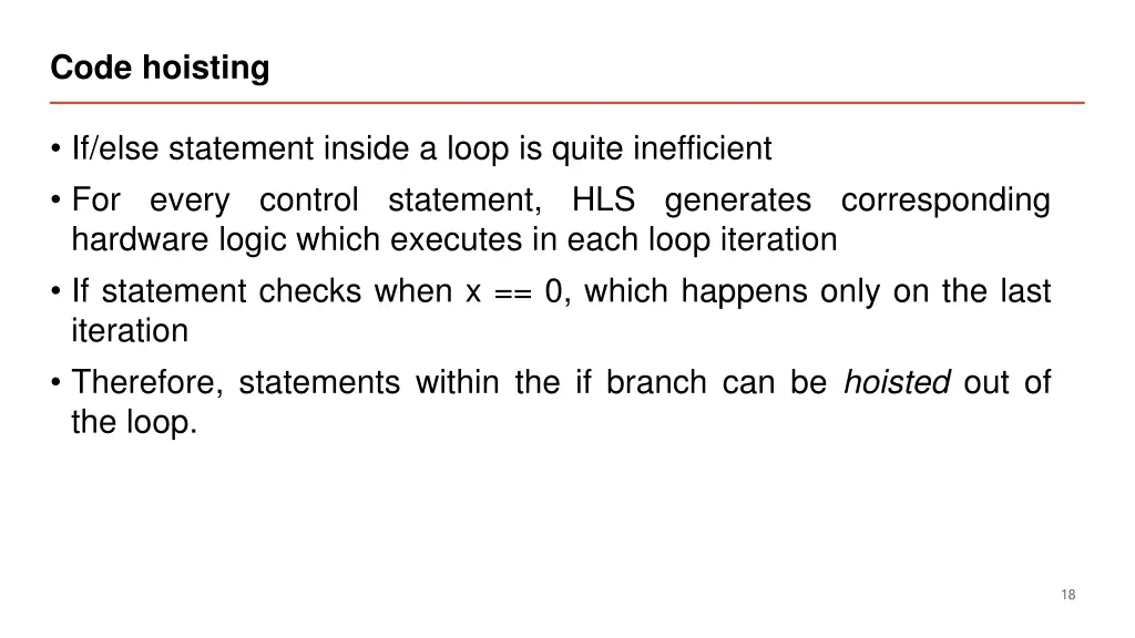 code hoisting