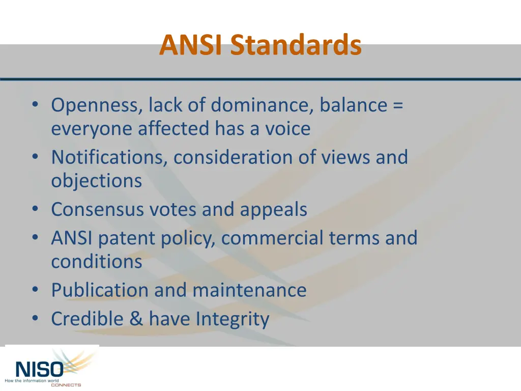 ansi standards