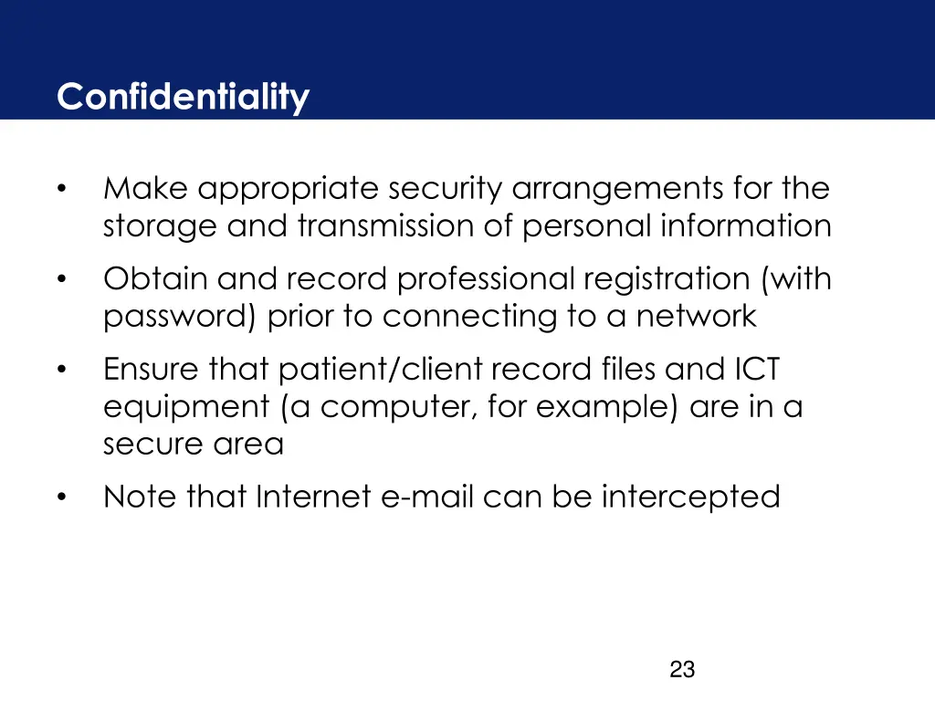 confidentiality