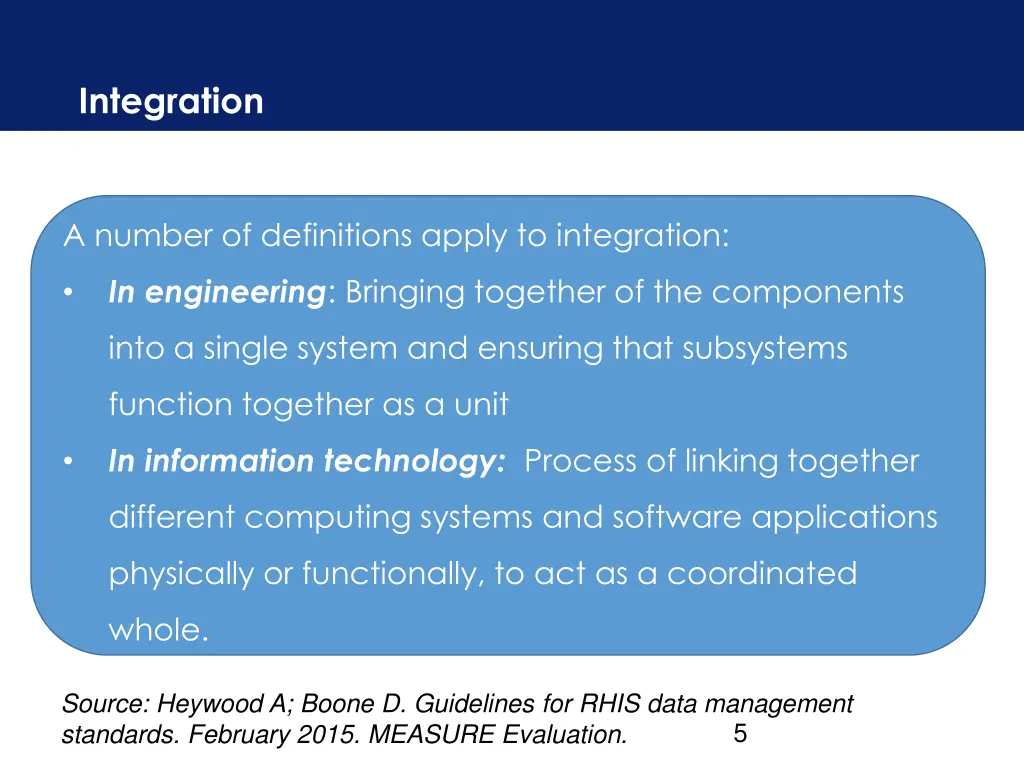integration