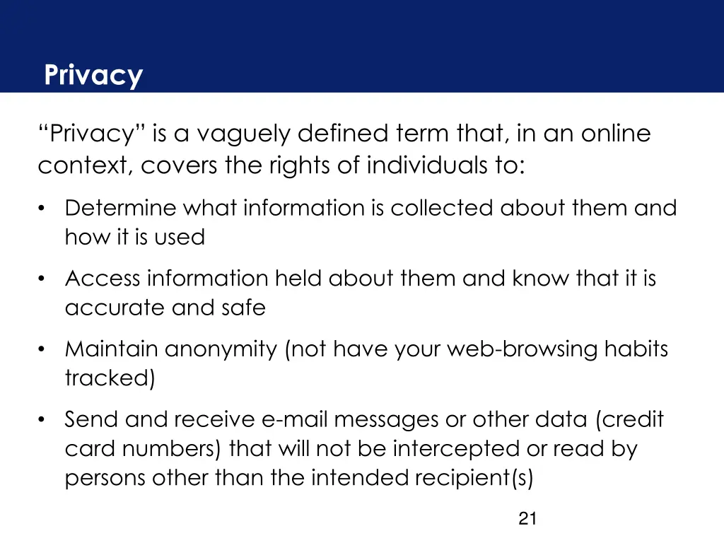privacy