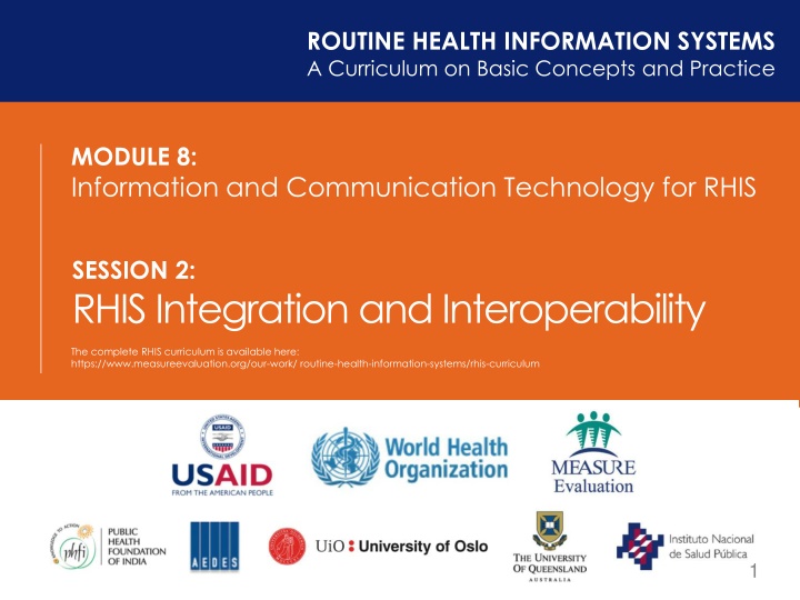 routine health information systems a curriculum