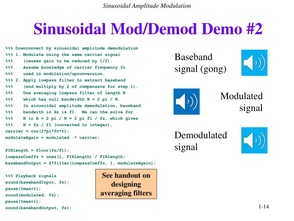 sinusoidal amplitude modulation 6