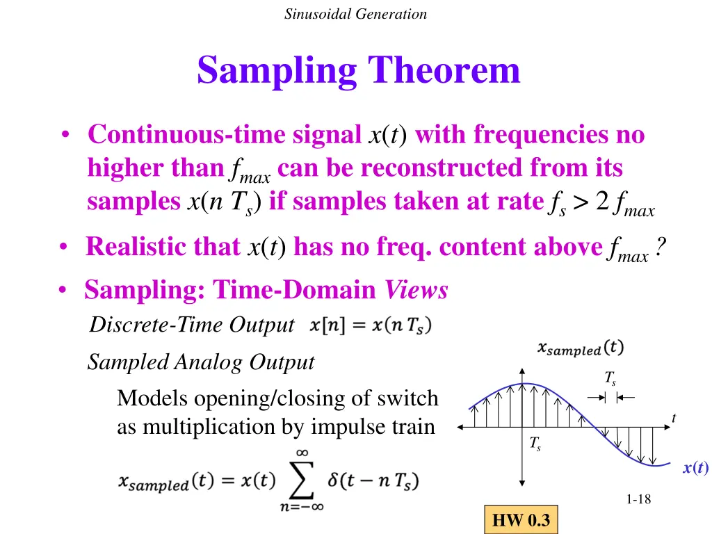 sinusoidal generation 2