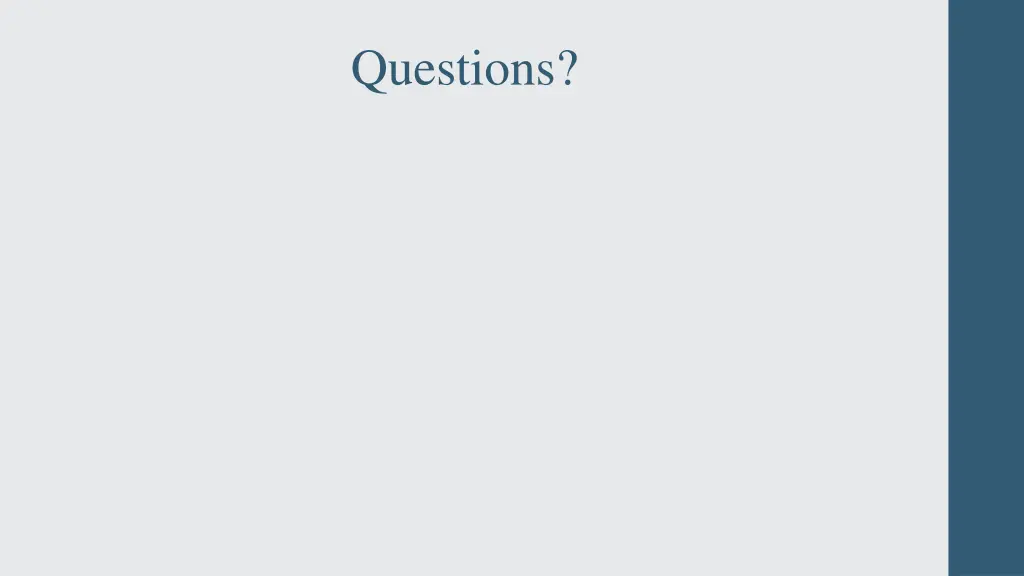 questions