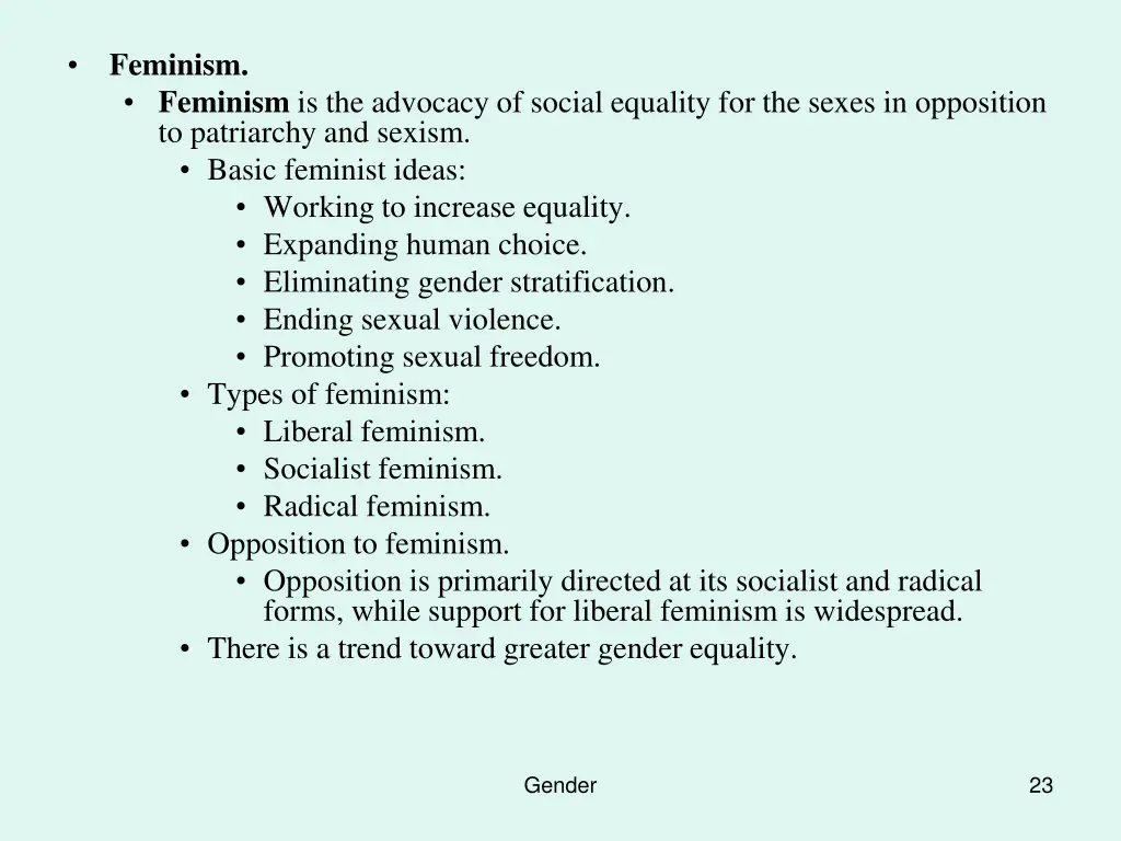 feminism feminism is the advocacy of social