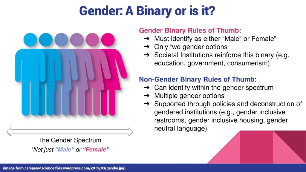 gender a binary or is it