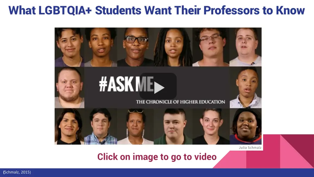 what lgbtqia students want their professors