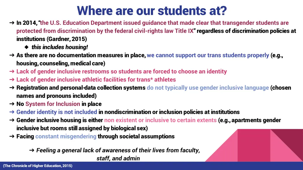 where are our students at in 2014