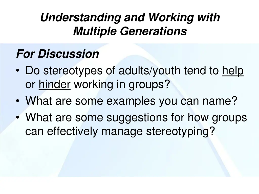 understanding and working with multiple 2