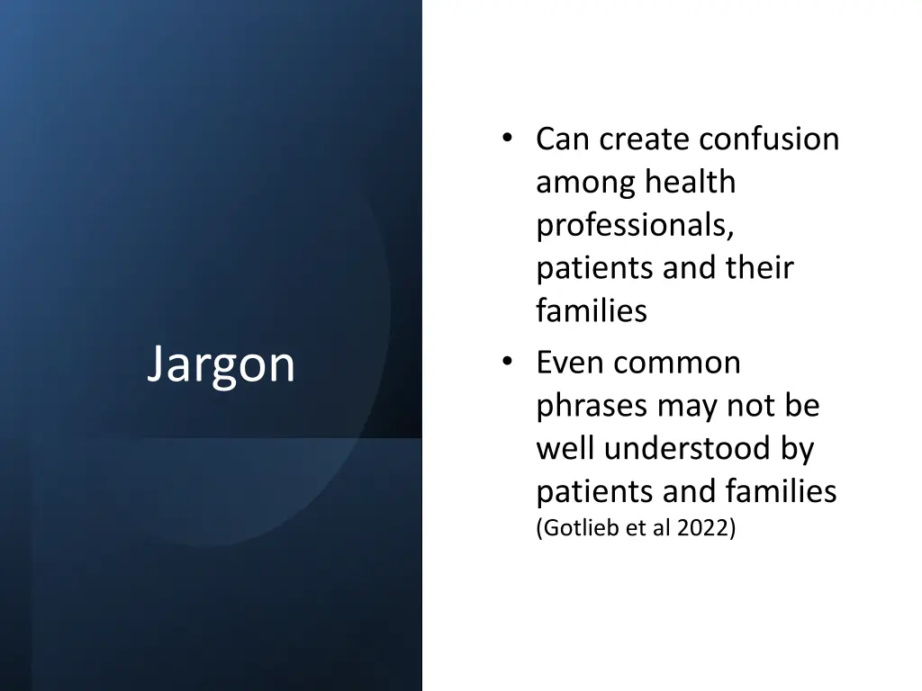 can create confusion among health professionals