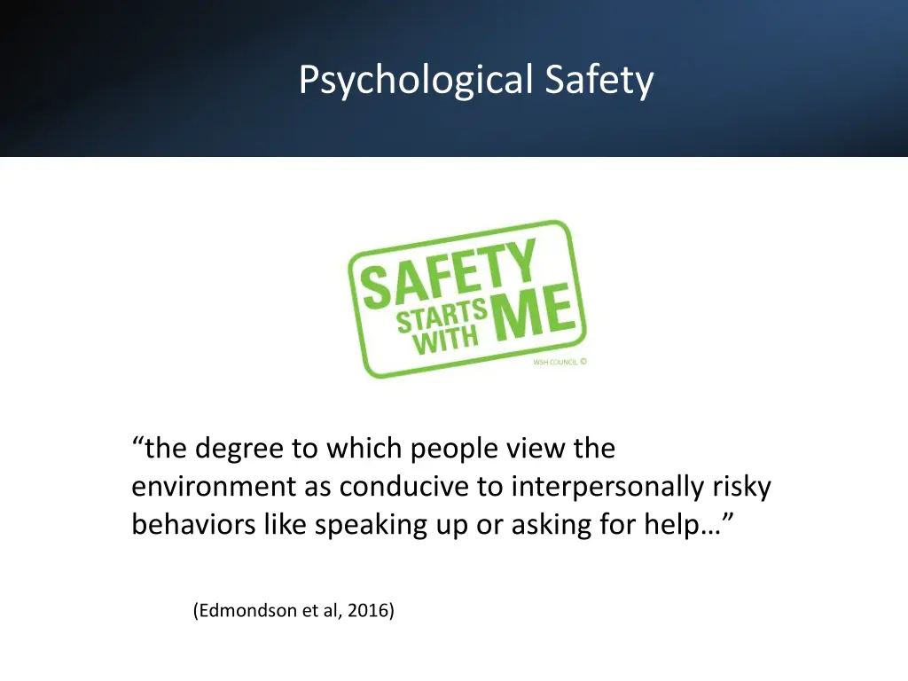 psychological safety