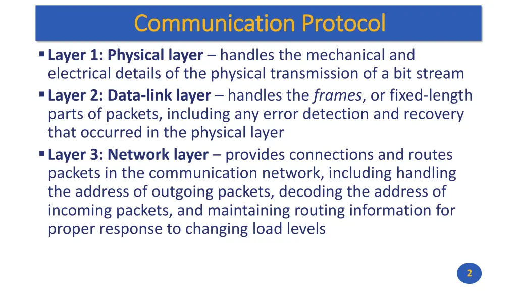 communication protocol communication protocol