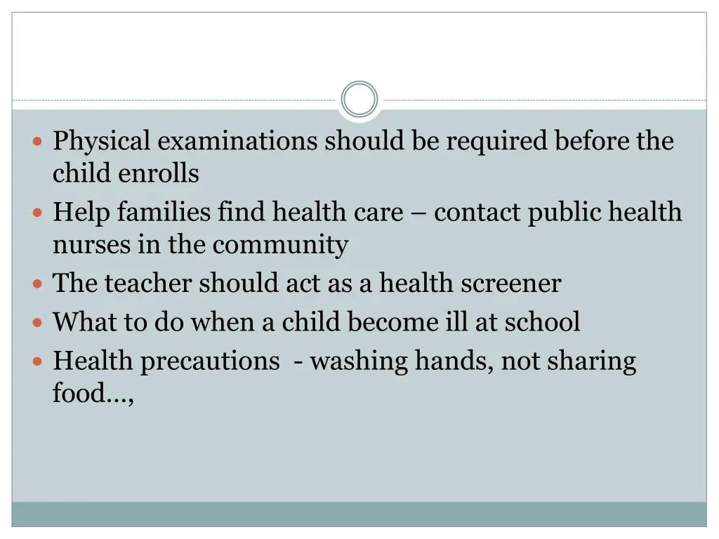 physical examinations should be required before