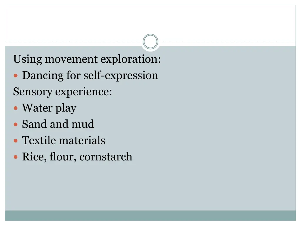 using movement exploration dancing for self
