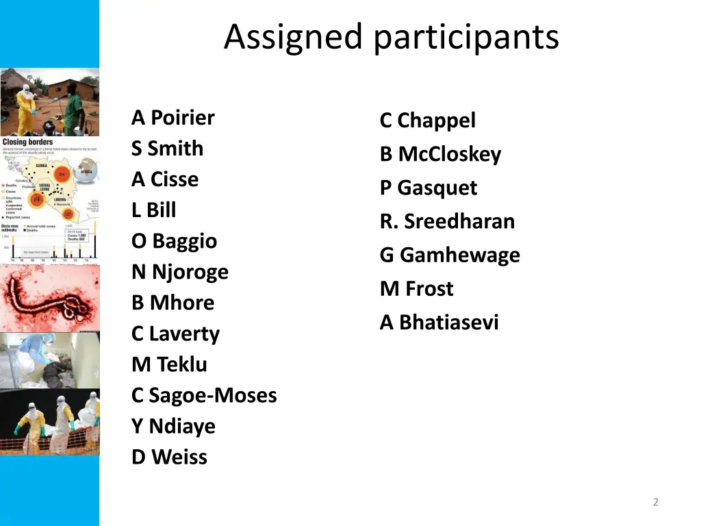 assigned participants