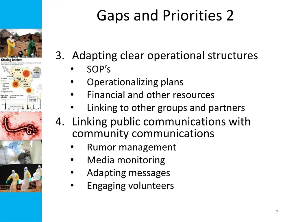 gaps and priorities 2