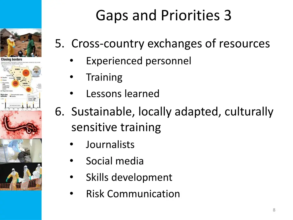 gaps and priorities 3