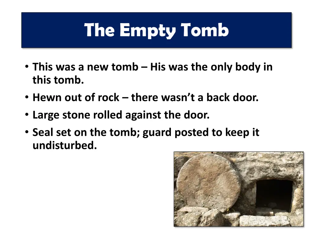 the empty tomb 1
