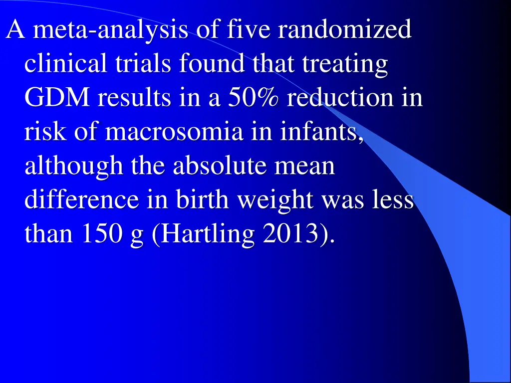 a meta analysis of five randomized clinical