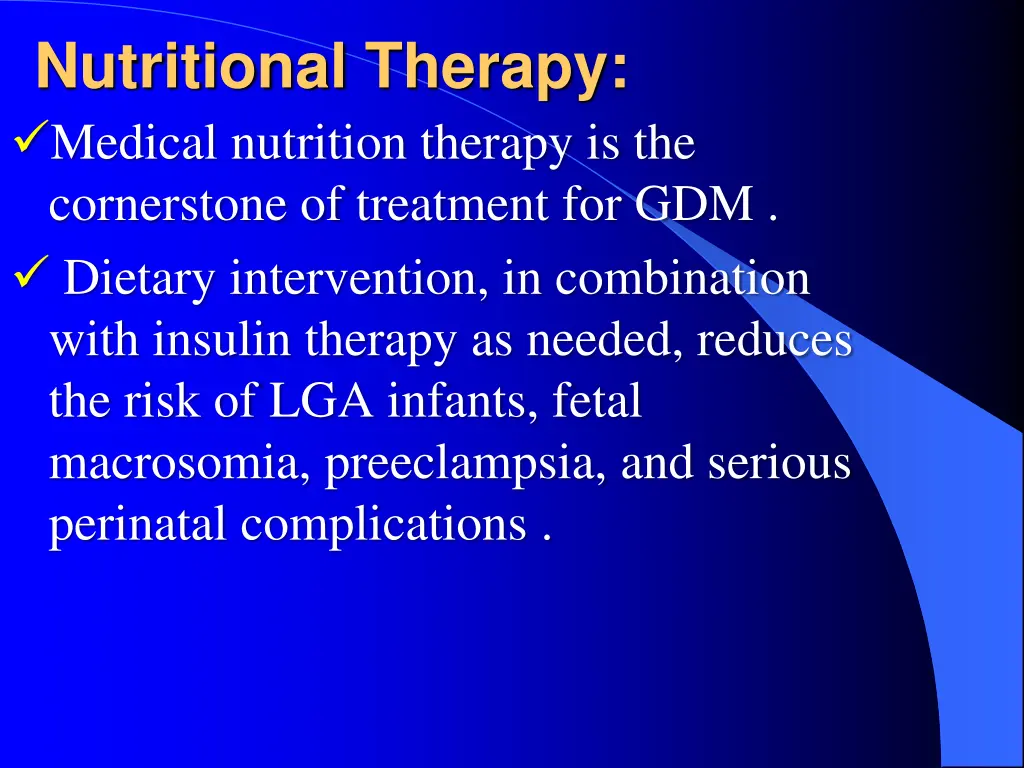 nutritional therapy medical nutrition therapy