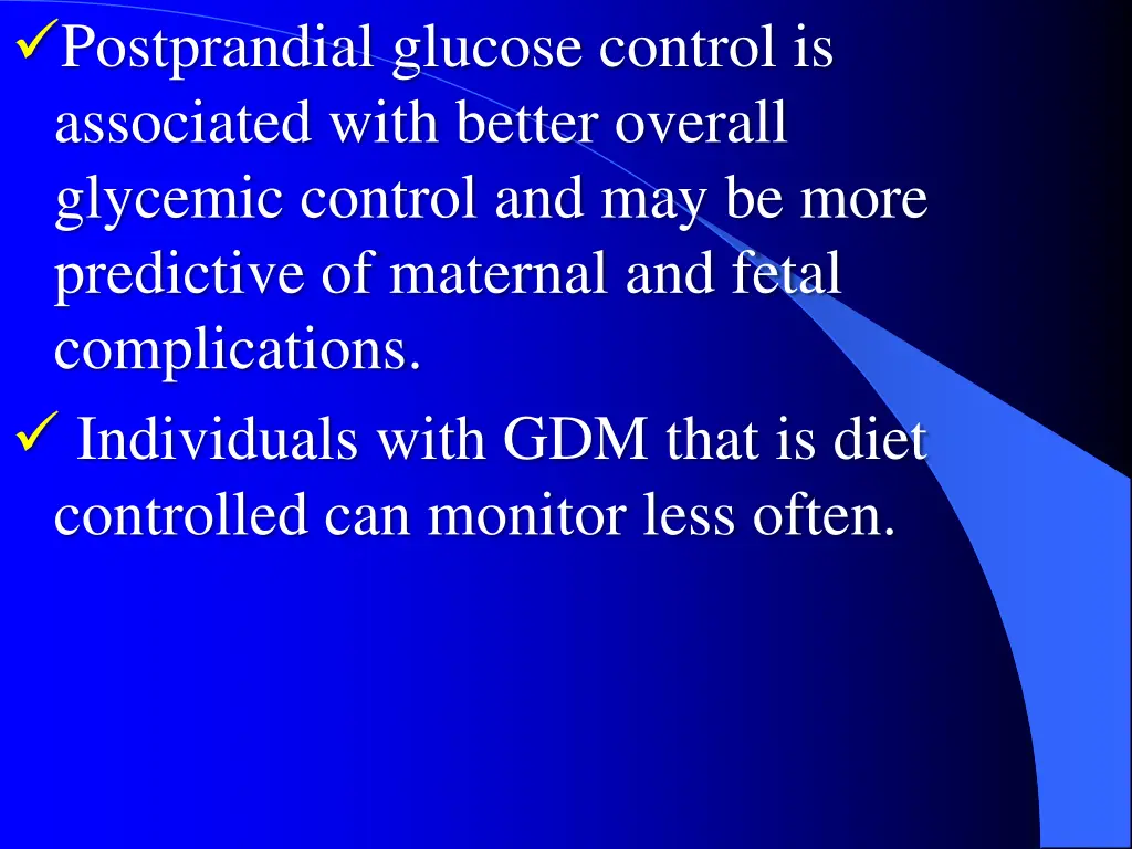 postprandial glucose control is associated with