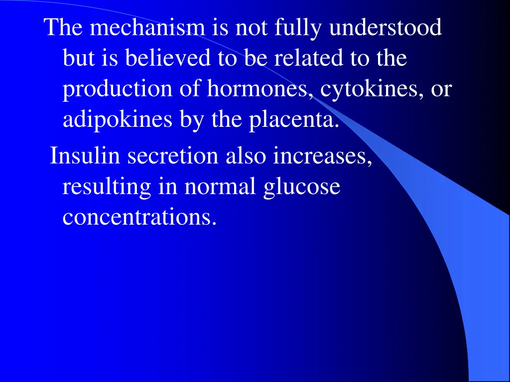 the mechanism is not fully understood