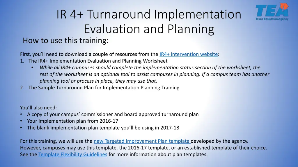 ir 4 turnaround implementation evaluation 1
