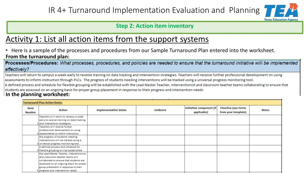 ir 4 turnaround implementation evaluation 11