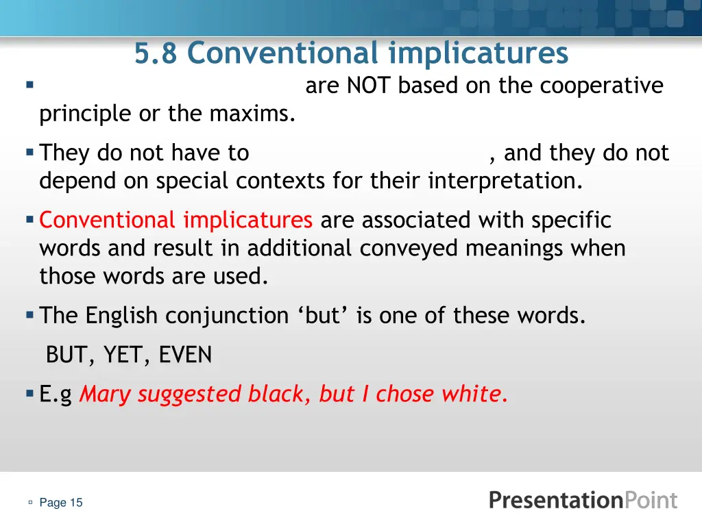 5 8 conventional implicatures