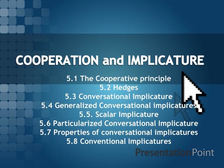 cooperation and implicature