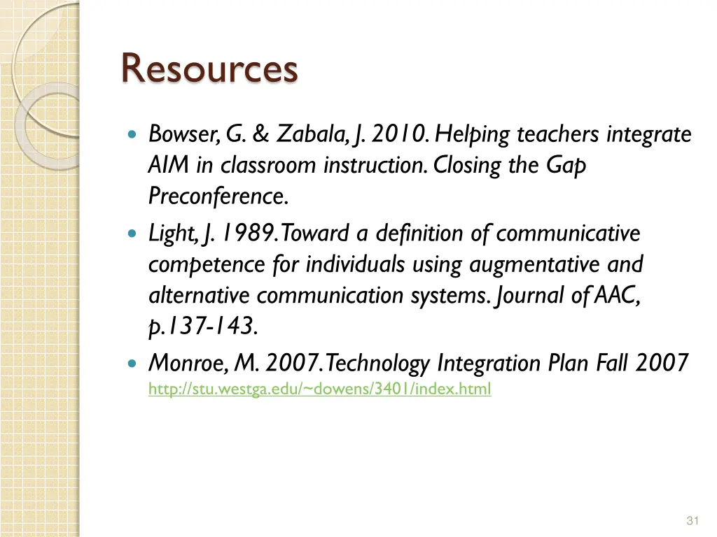resources