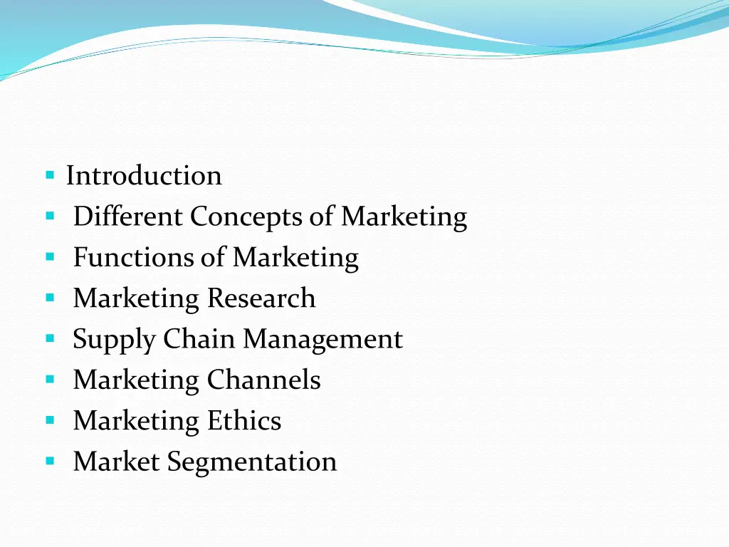 introduction different concepts of marketing