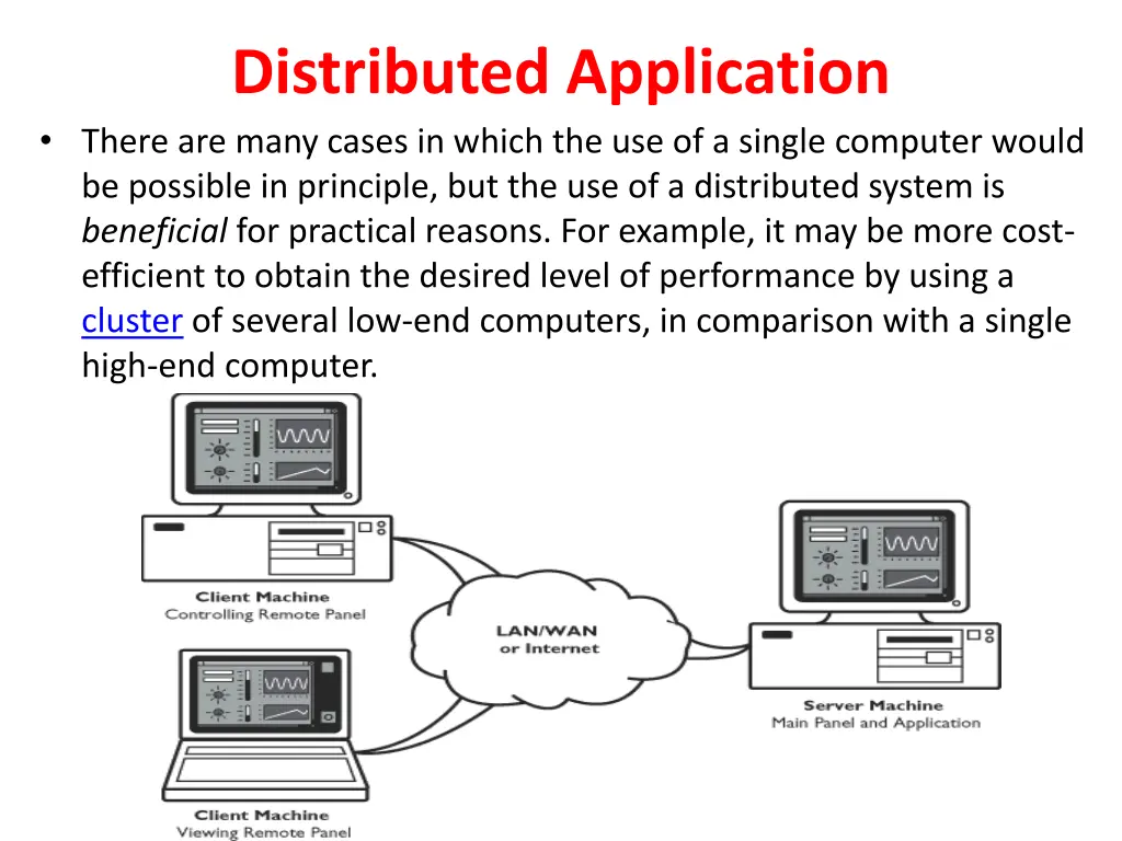 distributed application there are many cases