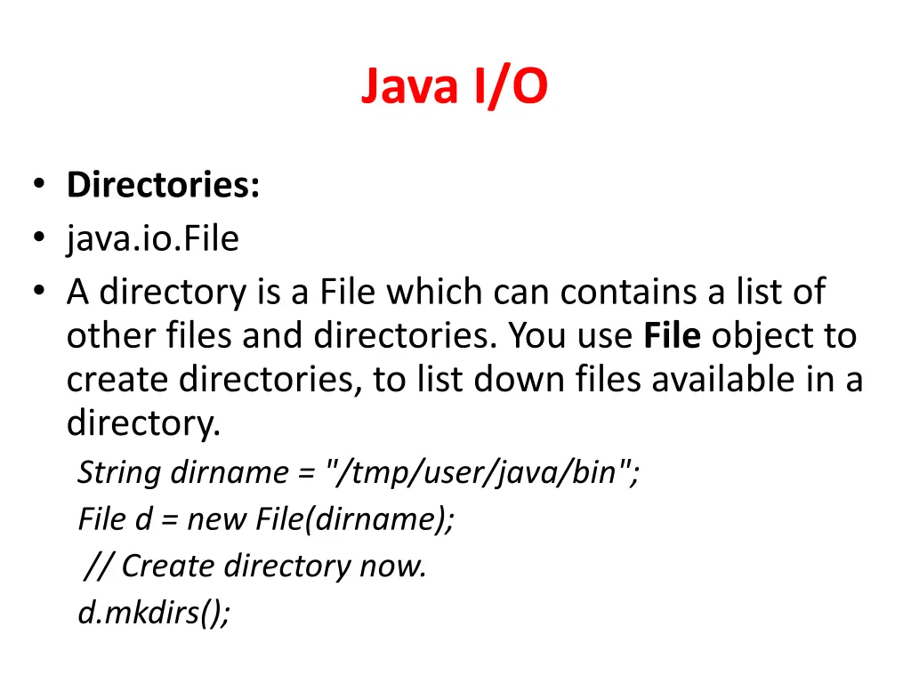 java i o 1