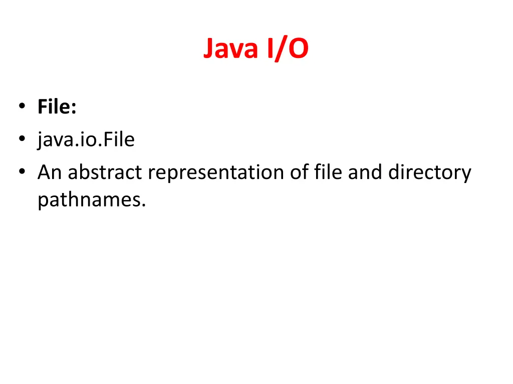 java i o