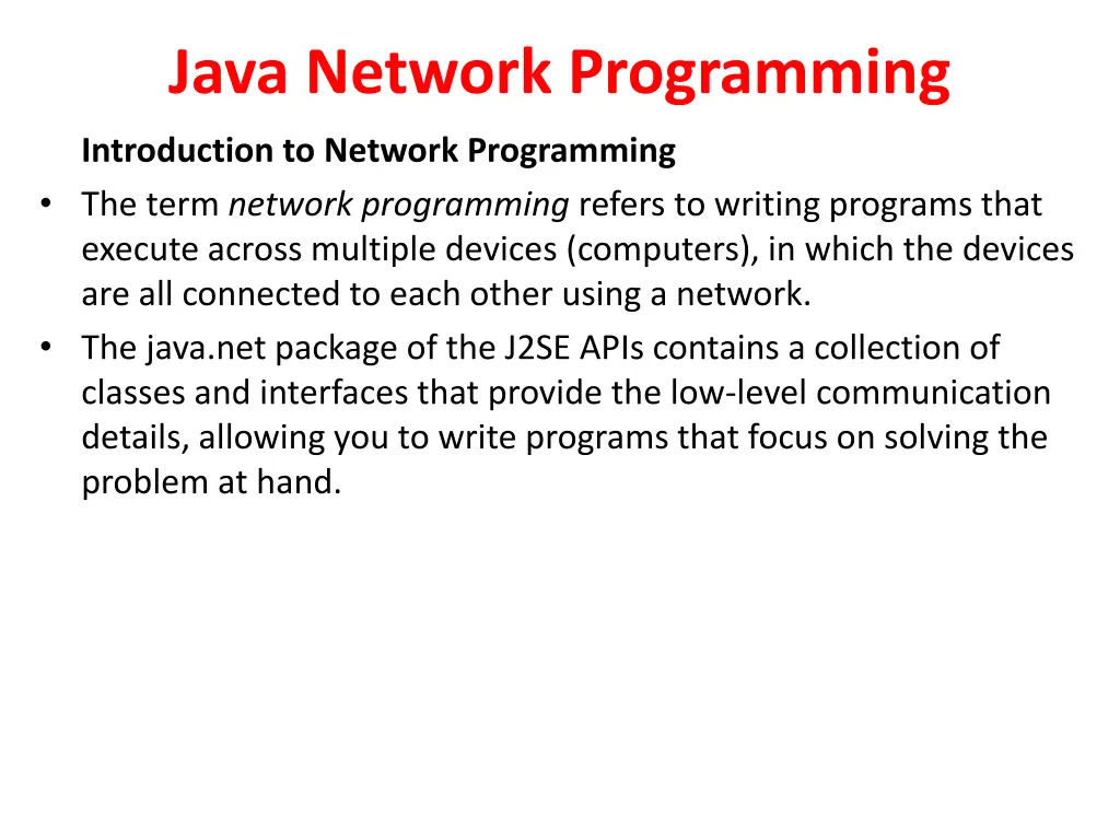 java network programming 1