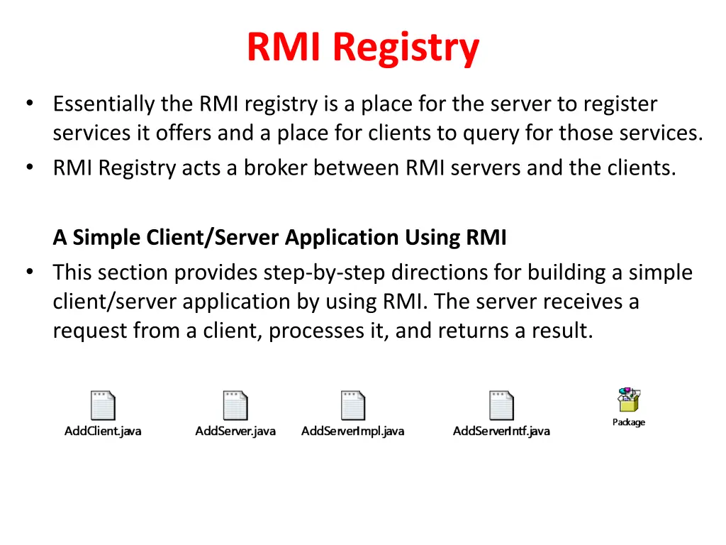 rmi registry