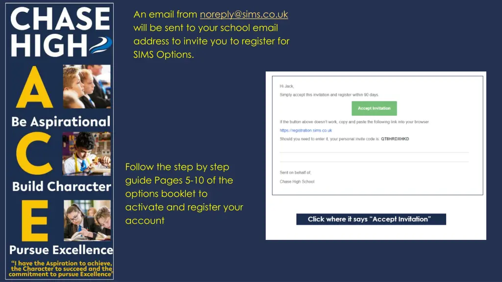 an email from noreply@sims co uk will be sent