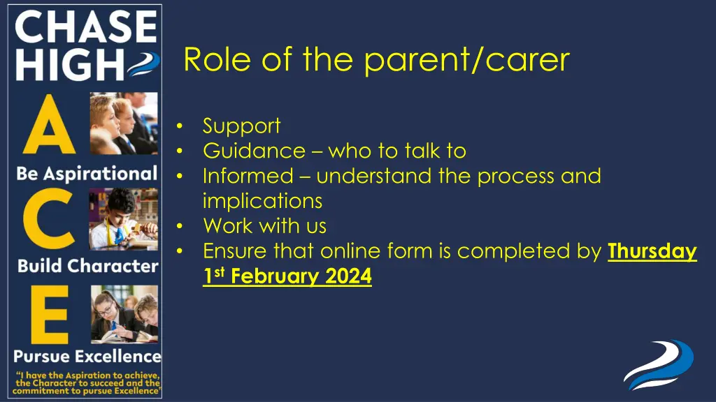 role of the parent carer
