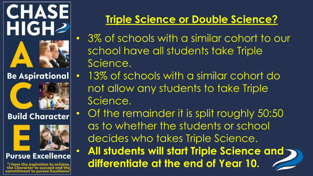 triple science or double science