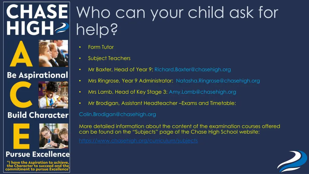 who can your child ask for help