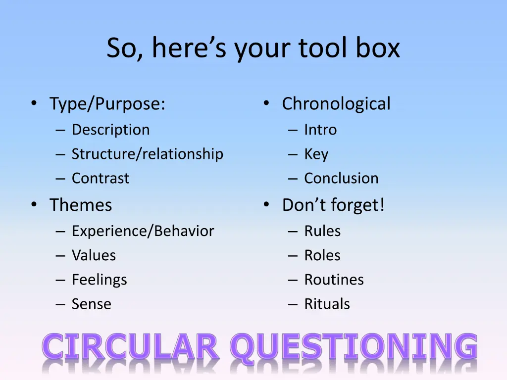 so here s your tool box