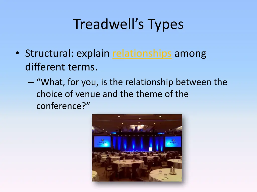 treadwell s types 1